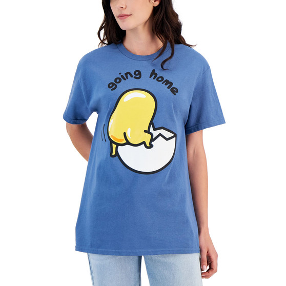 Juniors' Gudetama Cotton Graphic T-Shirt