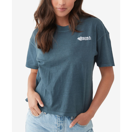 Juniors' Flower Tides Cotton T-Shirt