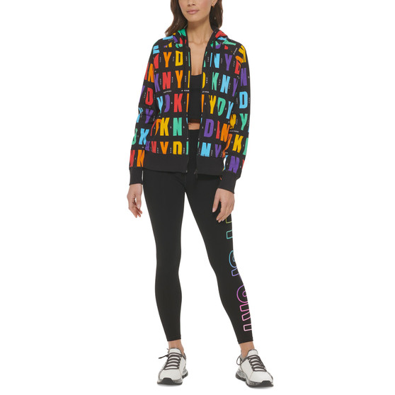 Women's Pride Allover Logo Zip-Up Hoodie