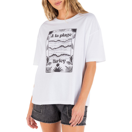 Juniors' Moon Surfer Short-Sleeve Boyfriend T-Shirt