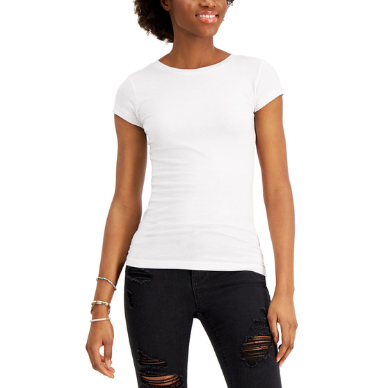 Juniors' Cap-Sleeve T-Shirt