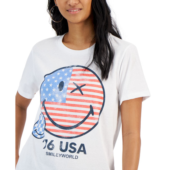 Juniors' Americana Short-Sleeve Graphic T-Shirt