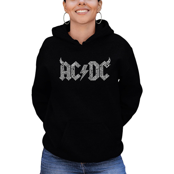 Women's Word Art Hooded ACDC Sweatshirt Top