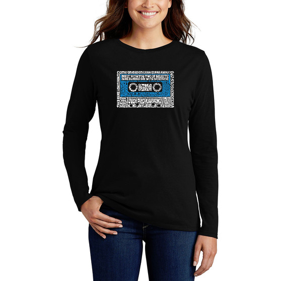Women's 80s One Hit Wonders Word Art Long Sleeve T-shirt