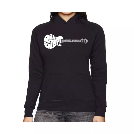 Women's Word Art Hooded Sweatshirt -Don'T Stop Believin'