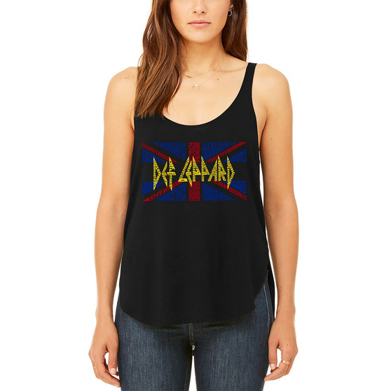 Women's Word Art Flowy Tank - Def Leppard Top