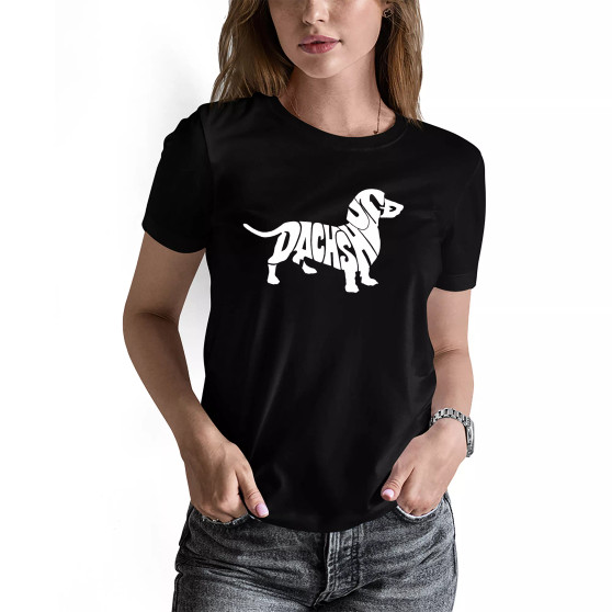 Women's Word Art Dachshund Short Sleeve T-shirt
