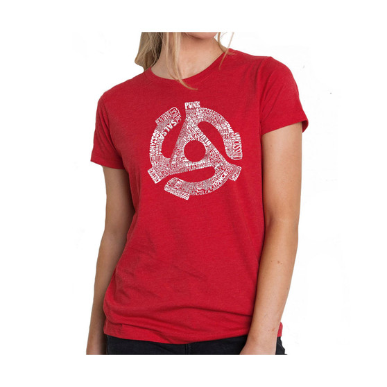 Women's Premium Word Art T-Shirt - Record Adapter
