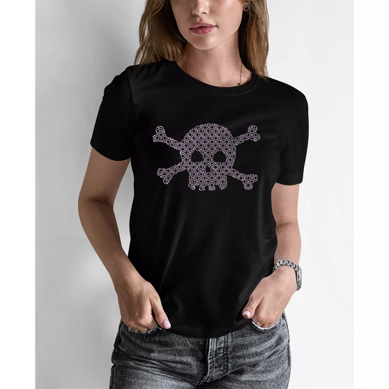 Women's Word Art XOXO Skull T-shirt