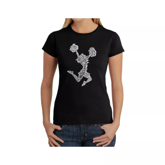 Women's Word Art T-Shirt - Cheer
