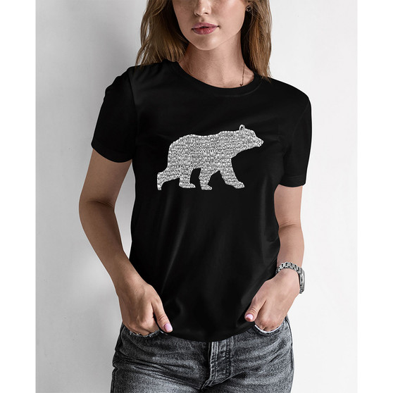 Women's Word Art Mama Bear T-shirt