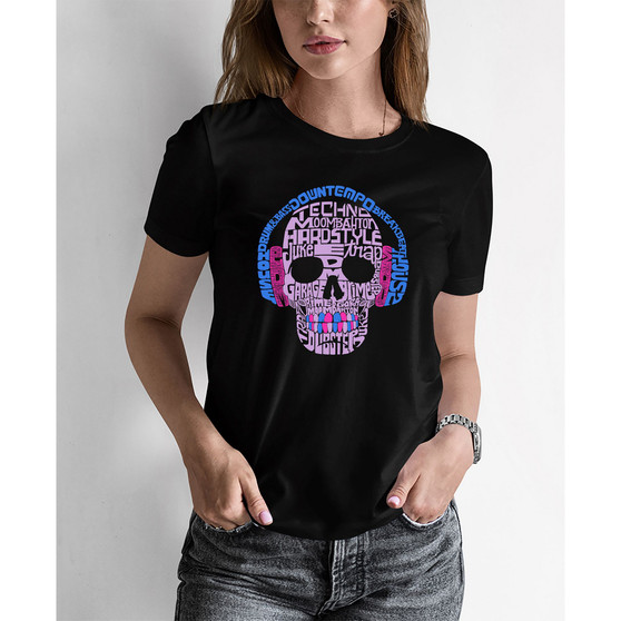 Women's Word Art Styles of EDM Music T-shirt