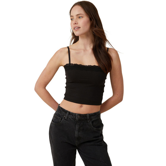 Women's Katie Straight Neck Lace Camisole Top