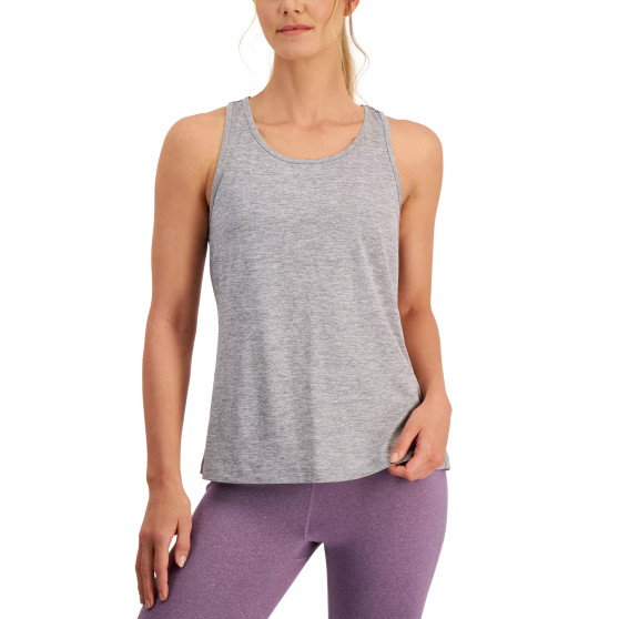 Women's Active Solid Pleated-Back Relaxed Tank Top, Created for Macy's