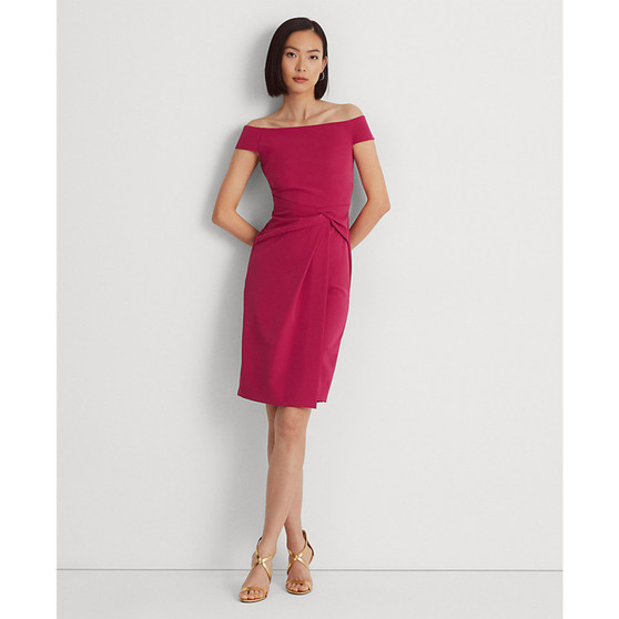 Women's Crepe Off-the-Shoulder Dress