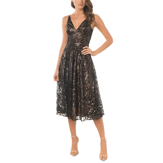 Women's Elisa Sequin Fit & Flare Dress