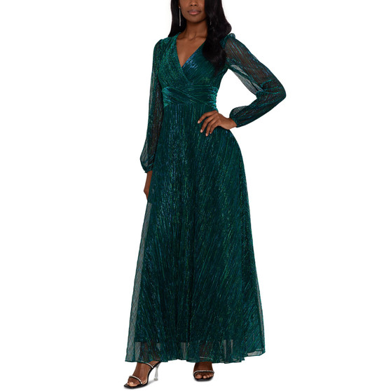 Women's Crinkle-Texture Evening Gown