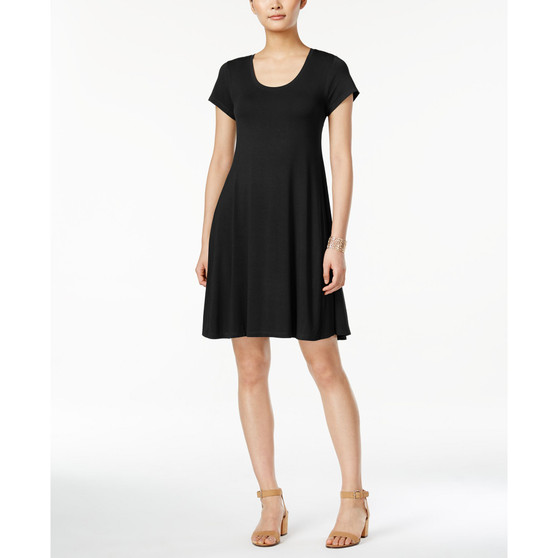 Women's Short-Sleeve A-Line Dress, Created for Macy's