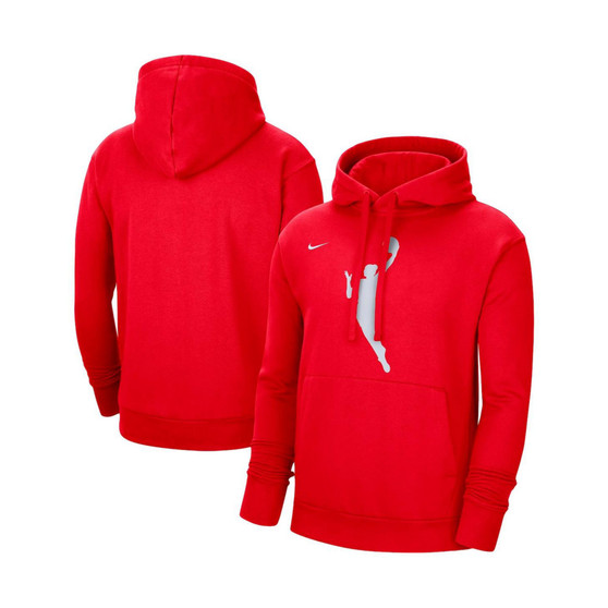 Men's and Women's Red WNBA Logo woman Team 13 Pullover Hoodie