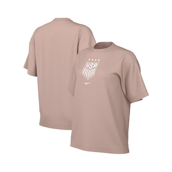 Women's Tan USWNT Crest T-shirt