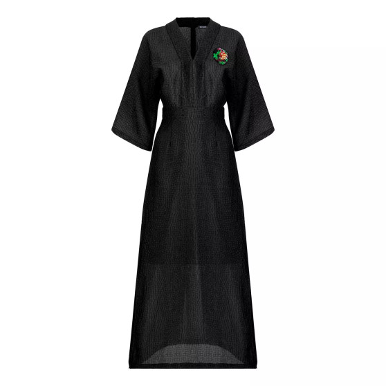 Women's V-Neck Three-Quarter-Sleeve Dress