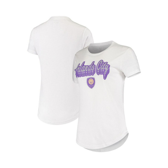 Women's White Orlando City SC Cloud T-shirt