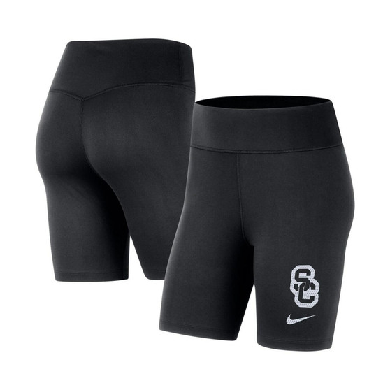 Women's Black USC Trojans Performance Biker Shorts