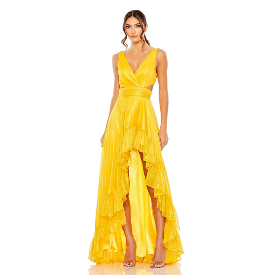 Women's Ieena Cut Out High Low Ruffle Gown