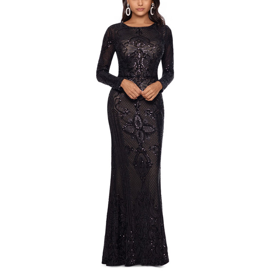 Embellished Embroidered Gown
