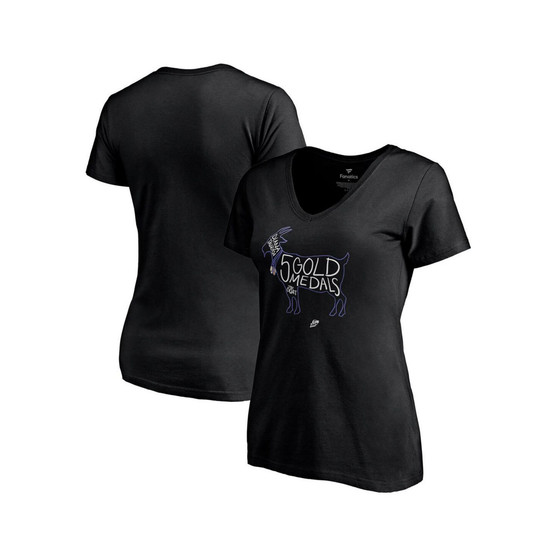 Women's Branded Diana Taurasi Black Phoenix Mercury Player V-Neck T-shirt