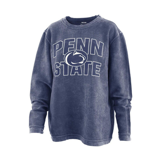 Women's Navy Penn State Nittany Lions Maxima Oversized Pullover Sweatshirt