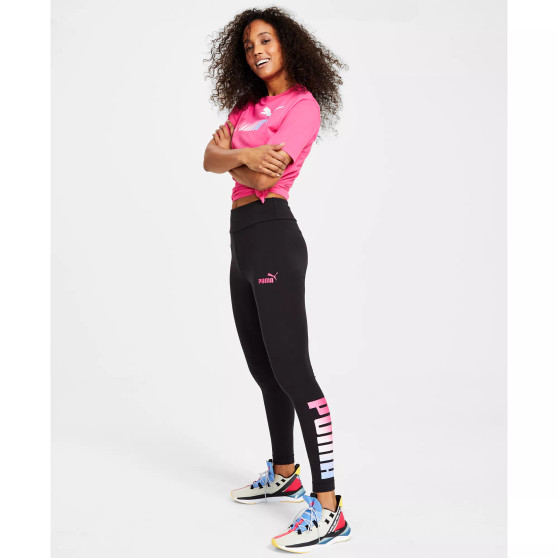 Puma Women's Ombre Cotton Essential Relaxed T-Shirt & Logo Legging