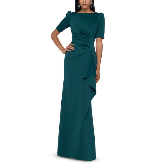 Ruched A-Line Gown