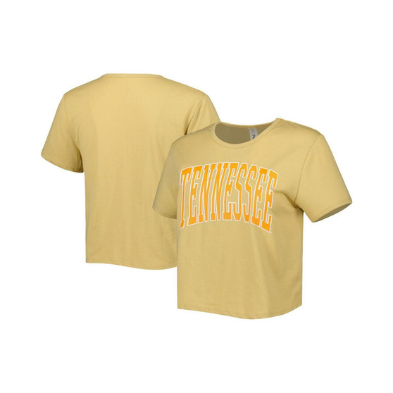 Women's Tan Tennessee Volunteers Core Fashion Cropped T-shirt