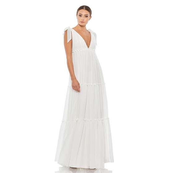 Women's Ieena Tiered V-Neck Plunging Maxi Dress