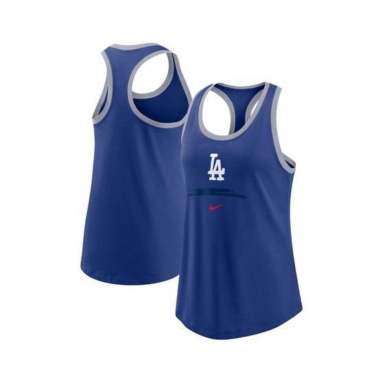 Women's Royal Los Angeles Dodgers City Connect Tri-Blend Tank Top