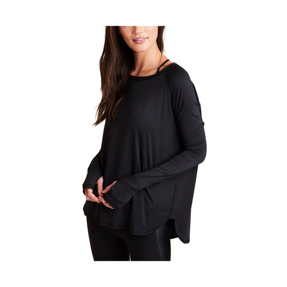 Women's Plus Size Fractal Raglan Long Sleeve Tee