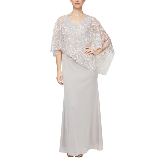 Petite Printed Asymmetrical Popover Top Dress