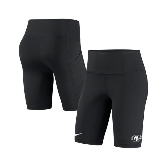 Women's Black San Francisco 49ers Biker Shorts