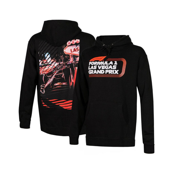 Men's and Women's Black Formula 1 Las Vegas Grand Prix Classic Pullover Hoodie
