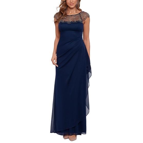 Beaded Ruffled Dress