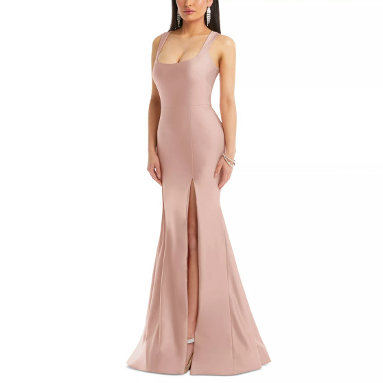 Women's Stretch Satin Mermaid Gown