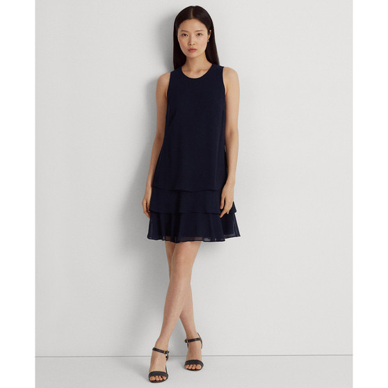 Women's Crinkle Georgette Shift Dress
