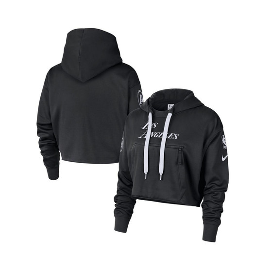 Women's Black Los Angeles Lakers 2022/23 City Edition Courtside Pullover Hoodie