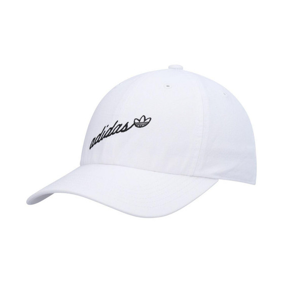 Women's White Script Adjustable Hat