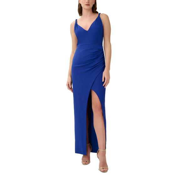 Women's Spaghetti-Strap Ruched Gown