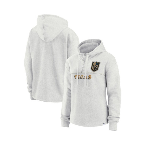 Women's Branded Ash Vegas Golden Knights True Classics Legacy Quarter-Zip Hoodie
