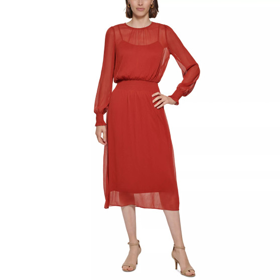 Women's Smocked Fit & Flare Dress