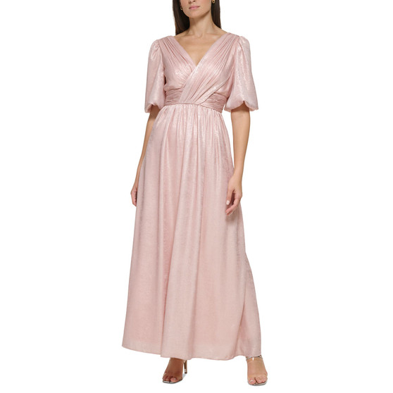 Women's Shimmer Cloud V-Neck Ball Gown