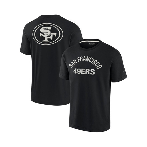 Men's and Women's Black San Francisco 49ers Super Soft Short Sleeve T-shirt